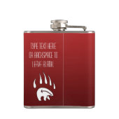 Stammes- Bärn-Flaschen-kundenspezifische Flachmann (Rückseite)