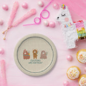 Stammes- Bärn-Geburtstag Pappteller (Party)