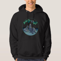 Stammes- Bärn-Kunsthoodie-Tier-Kunst-BärHoodie