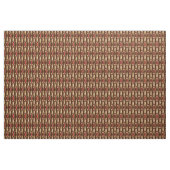 Stammes- Batik - Brown, TAN und Koralle Stoff (Yard (91,4 cm))