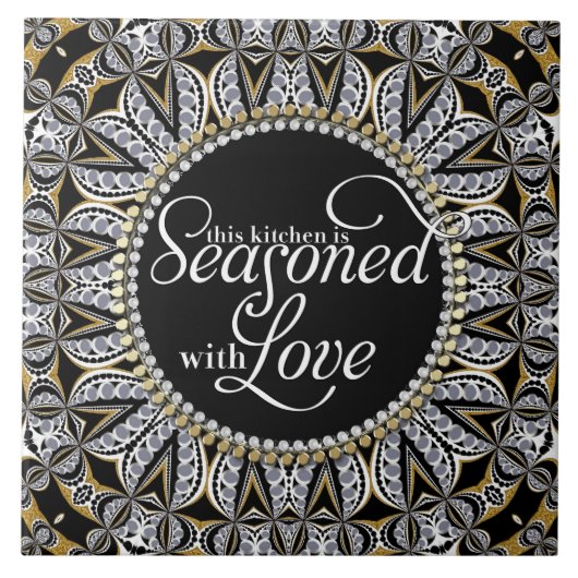 Stammes- Batik-Jahreszeit mit Fliese (Vorderseite)