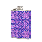 Stammes-Batik - Lila-Töne Flachmann (Links)