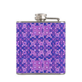 Stammes-Batik - Lila-Töne Flachmann (Rückseite)