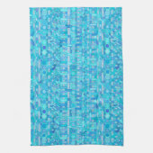 Stammes- Batik - Schatten des Blaus Handtuch (Vertikal)