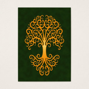 Stammes- Baum des Leben-goldenen Grüns