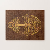 Stammes- Baum des Lebens mit Brownsteineffekt Puzzle (Horizontal)