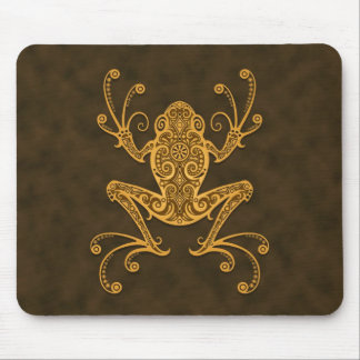 Stammes- Baum-Frosch (Braun) Mousepad
