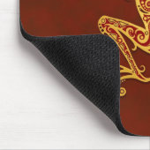 Stammes- Baum-Frosch (goldenes Rot) Mousepad (Ecke)