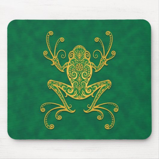 Stammes- Baum-Frosch (Grün) Mousepad (Vorne)