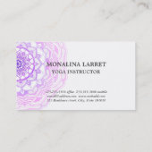 Stammes- Bohemisches lila Visitenkarte (Rückseite)