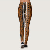 Stammes- Boho Entwurf Browns Leggings (Rückseite)