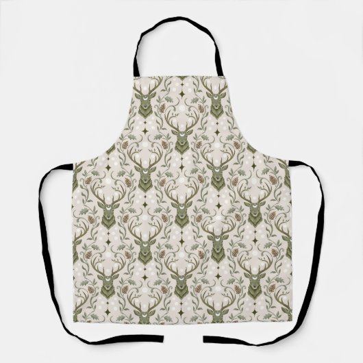 Stammes Boho Hirsch, Träumend von Hirschen Schürze (Vorderseite)