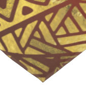 Stammes- Boho Muster-Gold und Brown Tischdecke (Schrägansicht)