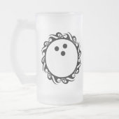 Stammes-Bowling Mattglas Bierglas (Links)