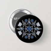 Stammes- buddhistische Symbole Button (Vorne & Hinten)