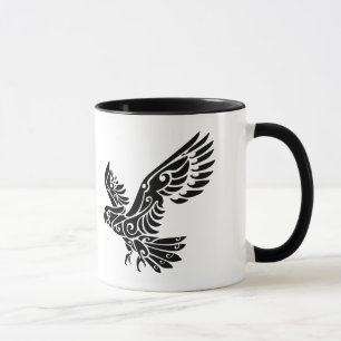 Stammes- Cockatoopapageien-Vogeltätowierung Tasse