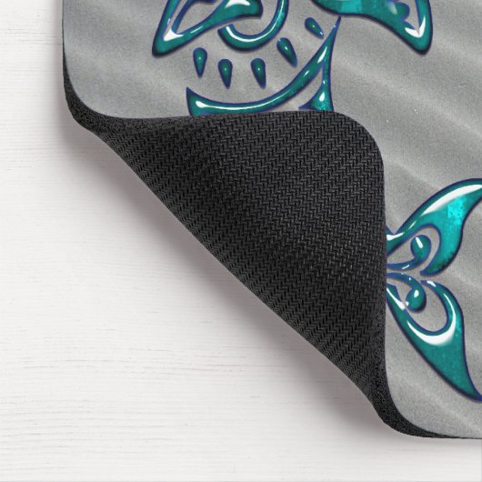 Stammes- Delphin-und Haifisch-Tätowierung Mousepad (Ecke)