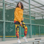 Stammes der Aborigine Leggings<br><div class="desc">Die Leggings mit Stammkunstwerk sind klassische Stammeenmasken-Designs, die der Kleidung einen lebendigen, unverwechselbaren Look verleihen. Probieren Sie es aus und geben Sie uns Ihr Feedback.</div>