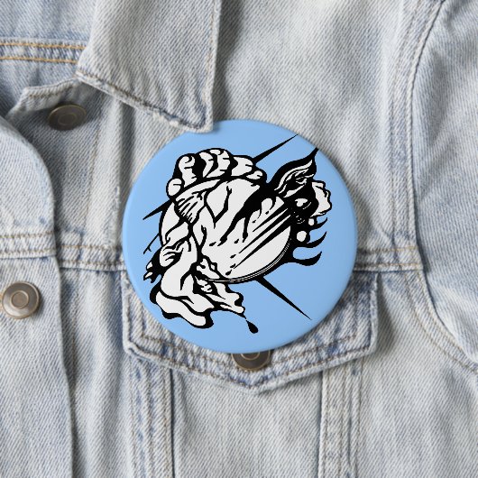 Stammes- Donner-Wolken-Tätowierung Button (Beispiel)