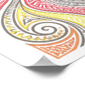 Stammes-Doodle-Kunst Poster (Ecke)