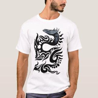 Stammes- Drache-Entwurf T-Shirt