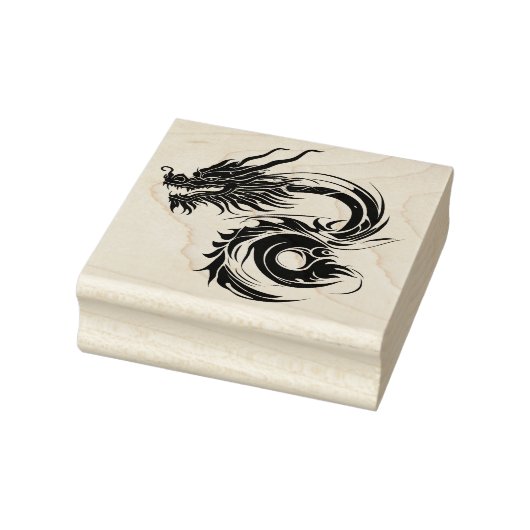 Stammes-Drache-Kunststempel Gummistempel (Stempel)