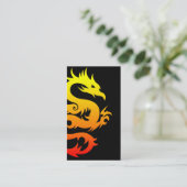 Stammes- Drache Visitenkarte (Stehend Vorderseite)