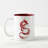Stammes- Drache Zweifarbige Tasse (Links)