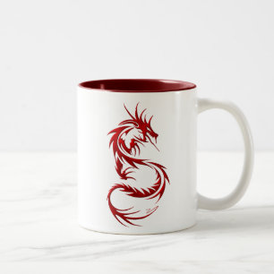 Stammes- Drache Zweifarbige Tasse