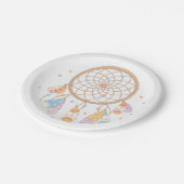 Stammes- Dreamcatcher Boho Baby Pappteller (Schrägansicht)