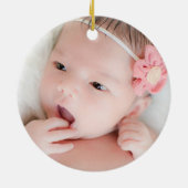 Stammes- Dreamcatcher Boho neues Baby-Andenken Keramikornament (Hinten)