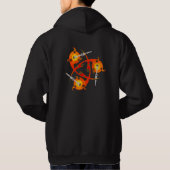 Stammes- dreifache Feuer-Vereine Hoodie (Rückseite)