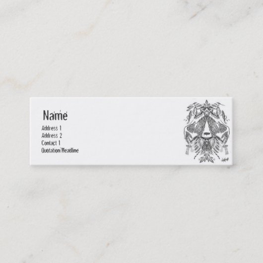 Stammes- - dünn mini visitenkarte (Vorderseite)