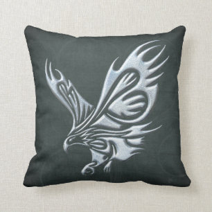Stammes- Eagle Kissen