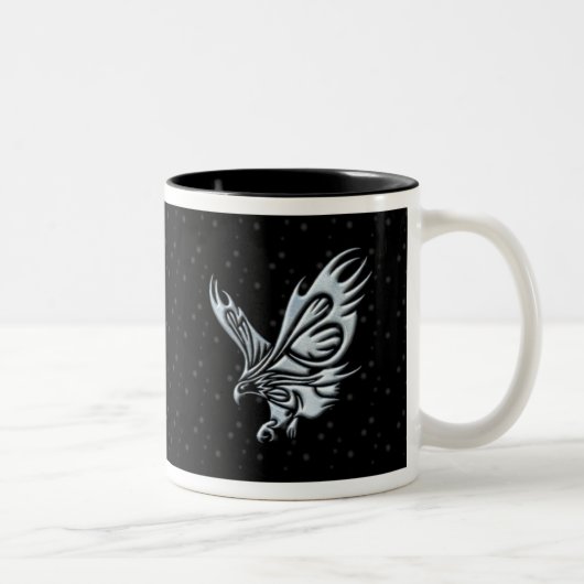Stammes- Eagle Zweifarbige Tasse (Rechts)