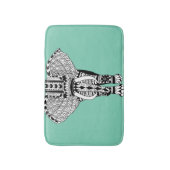 Stammes- Elefant-Bad-Matte Badematte (Vorderseite Vertikal)