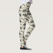 Stammes-Elefanten-Boho-Muster (1) Leggings (Rechts)
