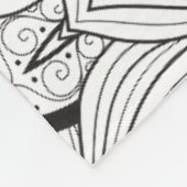 Stammes- Entwurf Fleecedecke (Ecke)