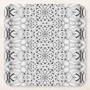 Stammes- Entwurf Rechteckiger Pappuntersetzer