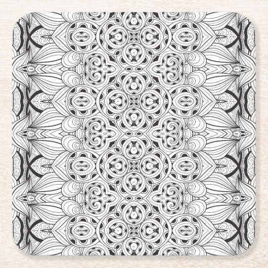 Stammes- Entwurf Rechteckiger Pappuntersetzer (Vorderseite)