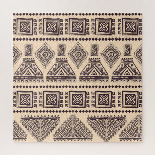 Stammes, ethnische, Vintage Geschäftsmuster Puzzle