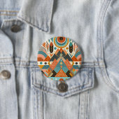 Stammes ethnisches afrikanisches Muster Erde Multi Button (Beispiel)