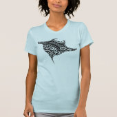 Stammes- Faden-Mantarochen T-Shirt (Vorderseite)