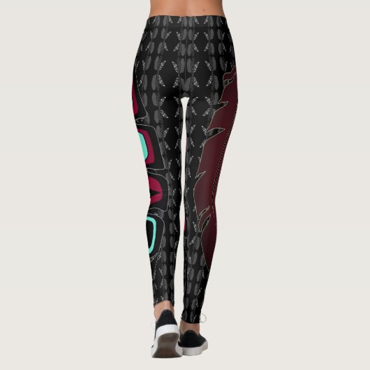 Stammes- Feder-Leggings Leggings (Rückseite)