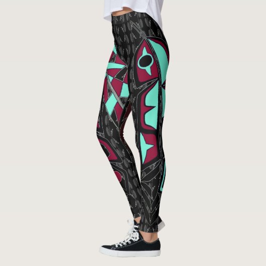 Stammes- Feder-Leggings Leggings (Links)