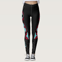 Stammes- Feder-Leggings