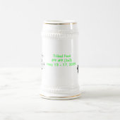 Stammes- Fest BlackSheep BellyDance Logo Stien Bierglas (Mittel)