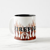 Stammes- FF-Flammen Zweifarbige Tasse (Vorderseite Links)