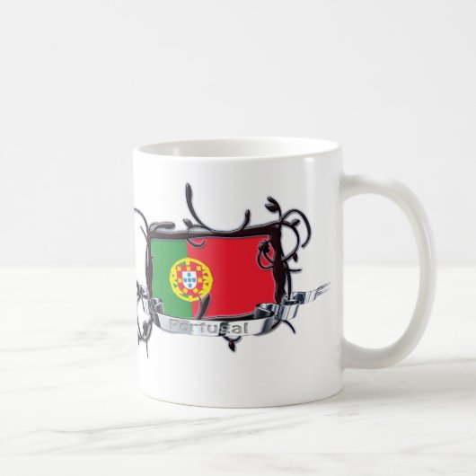 Stammes- Flaggen-Portugal-Tasse Kaffeetasse (Rechts)