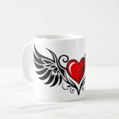 Stammes-Flügelherz Kaffeetasse (Vorderseite Links)